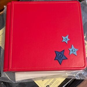 Creative Memories Red Album with Blue Star Accents